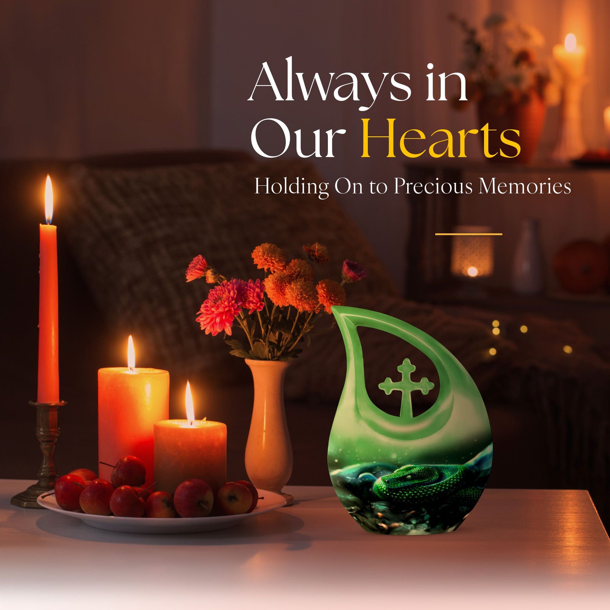 Snake Urns For Ashes - Adult Size Cremation Urns