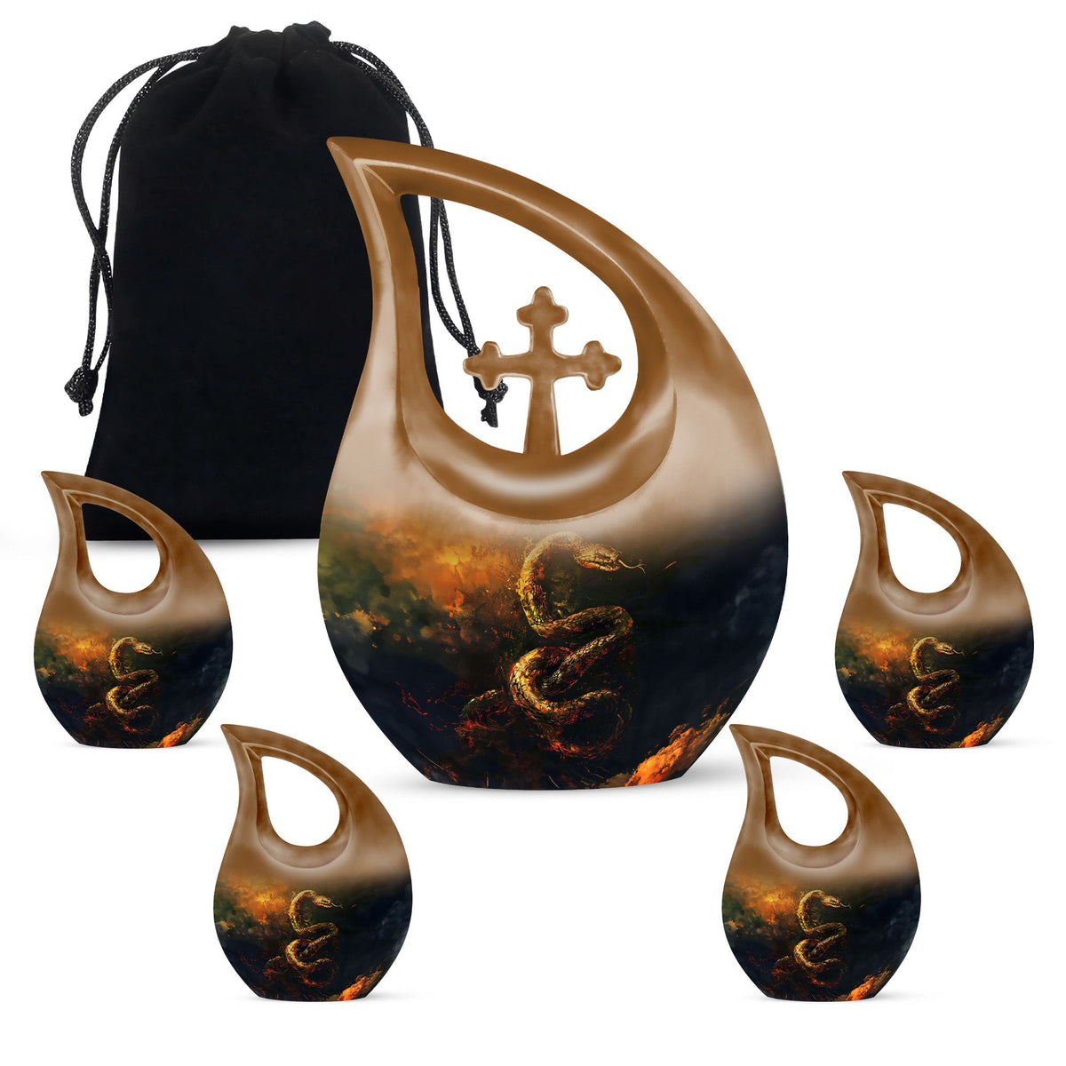 Snake Urns For Ashes - Cremation Urn For Ashes