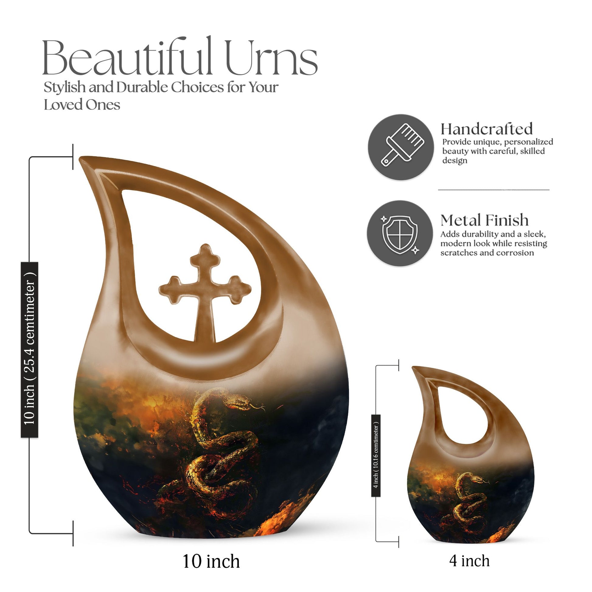 Snake Urns For Ashes - Cremation Urn For Ashes