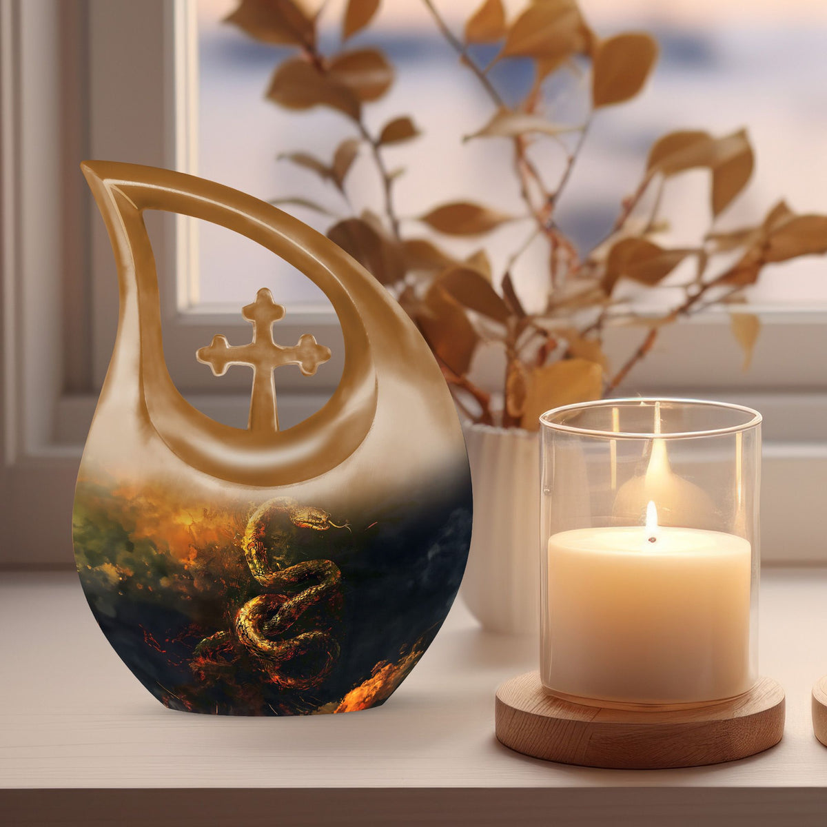 Snake Urns For Ashes - Cremation Urn For Ashes