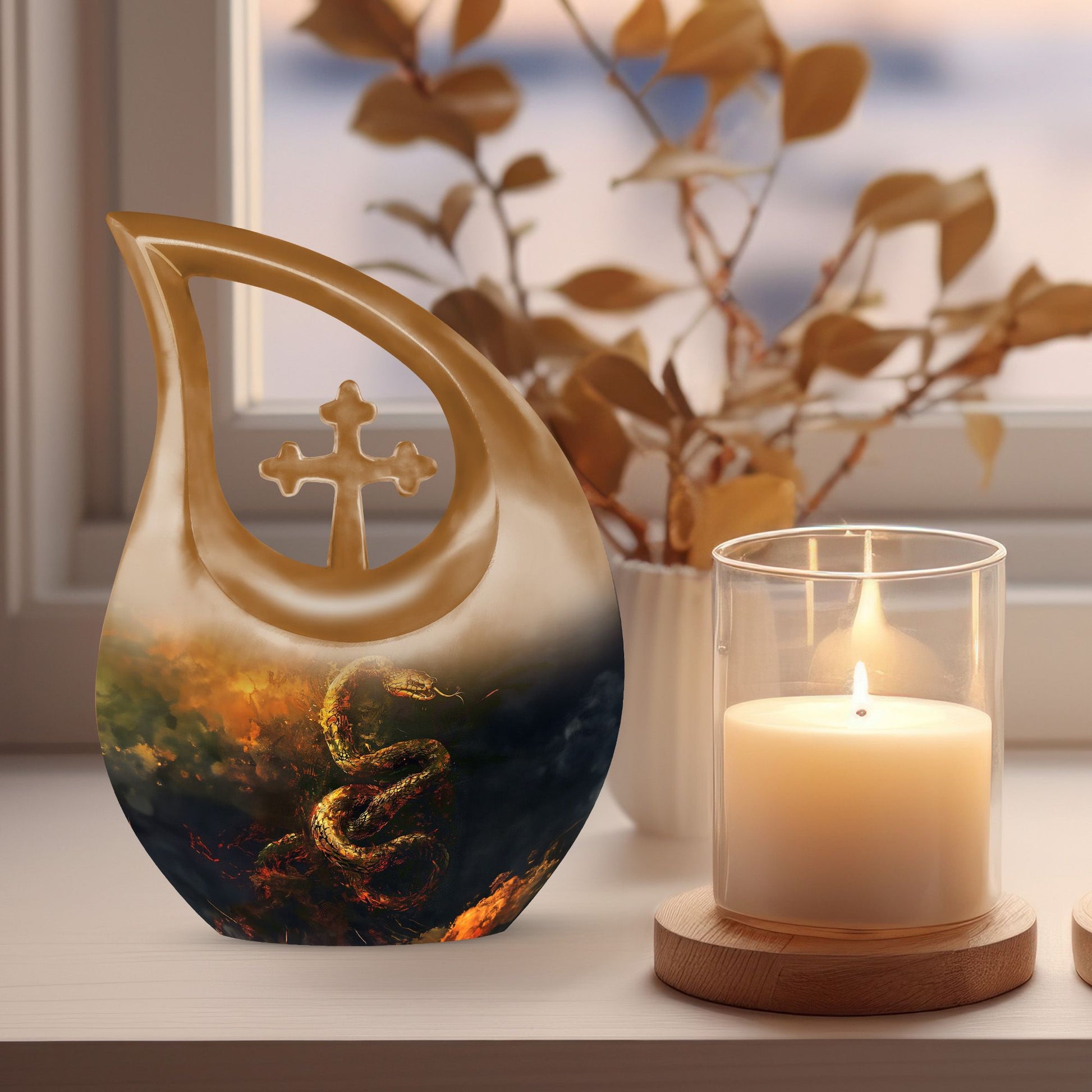 Snake Urns For Ashes - Cremation Urn For Ashes