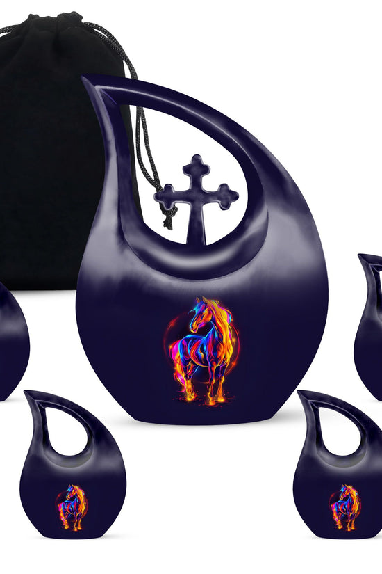Horse Urns For Ashes - Cremation Ashes Urns Combo
