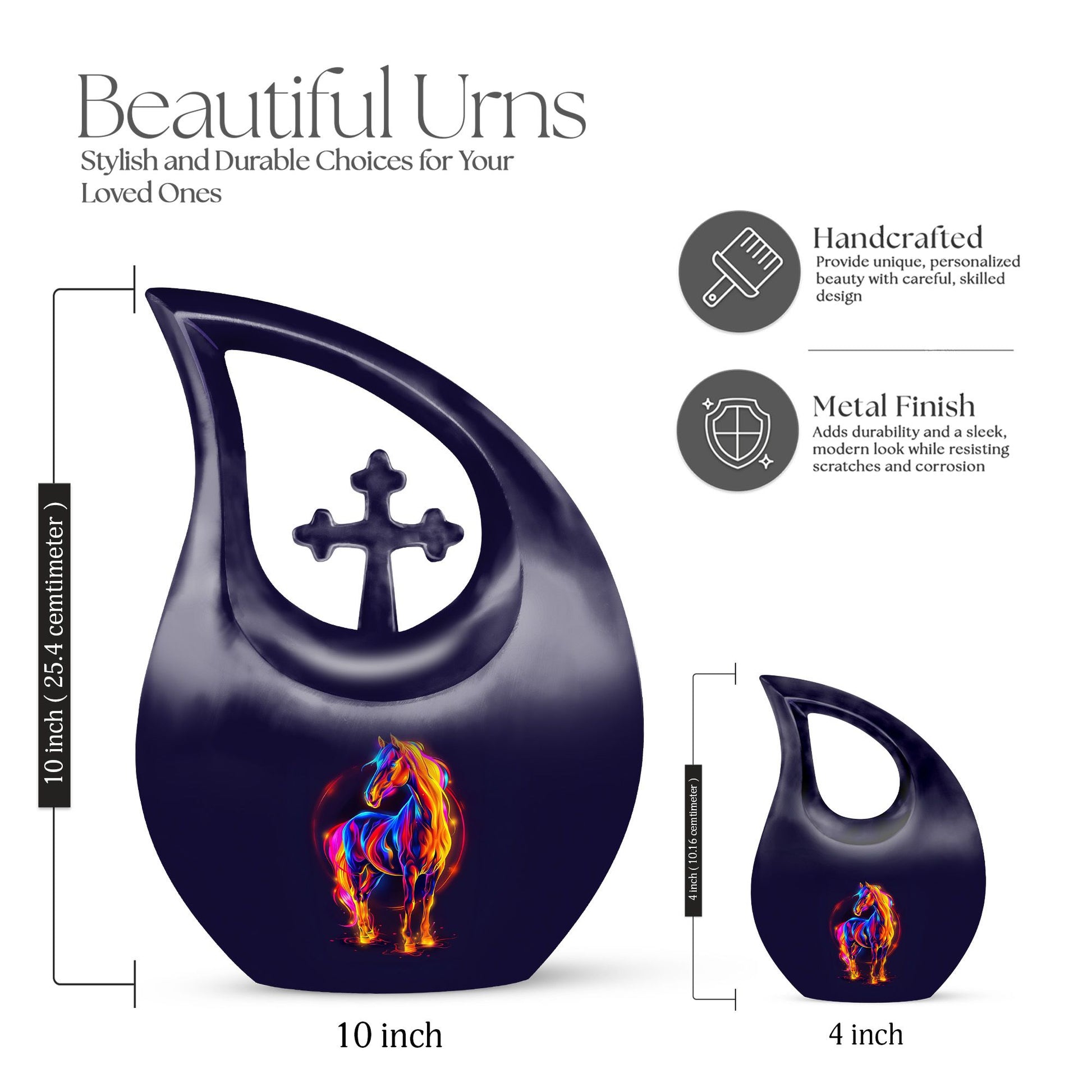 Horse Urns For Ashes - Cremation Ashes Urns Combo
