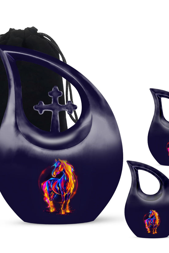 Horse Urns For Ashes - Cremation Ashes Urns Combo