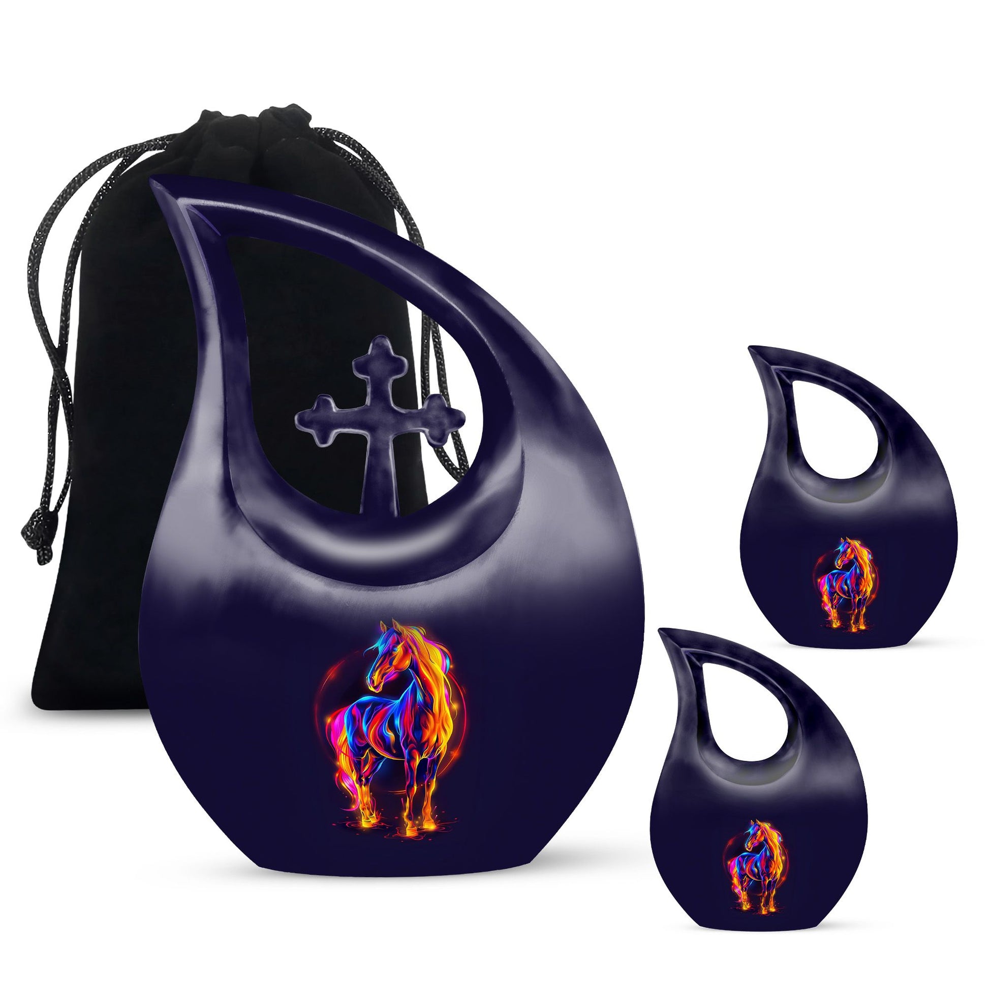 Horse Urns For Ashes - Cremation Ashes Urns Combo