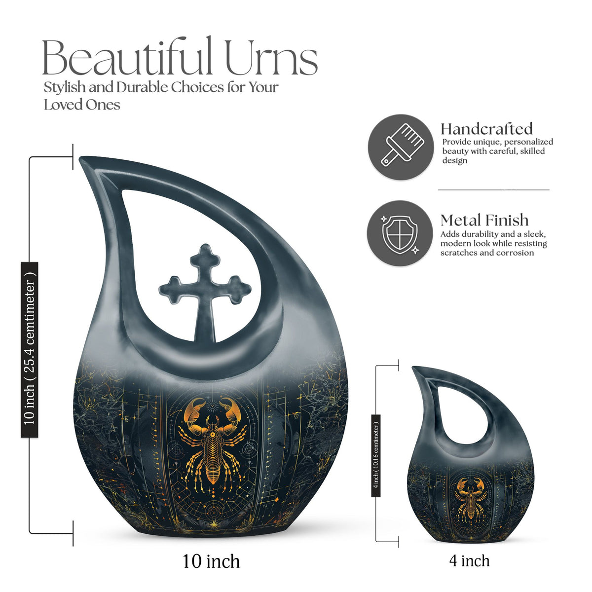 Zodiac Urns For Ashes - Cremation Urn For Human Ashes Adult