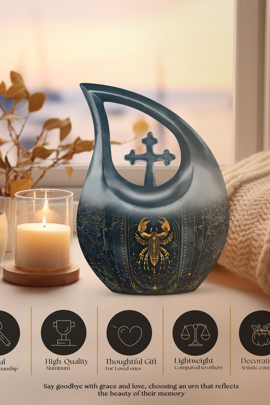 Zodiac Urns For Ashes - Cremation Urn For Human Ashes Adult