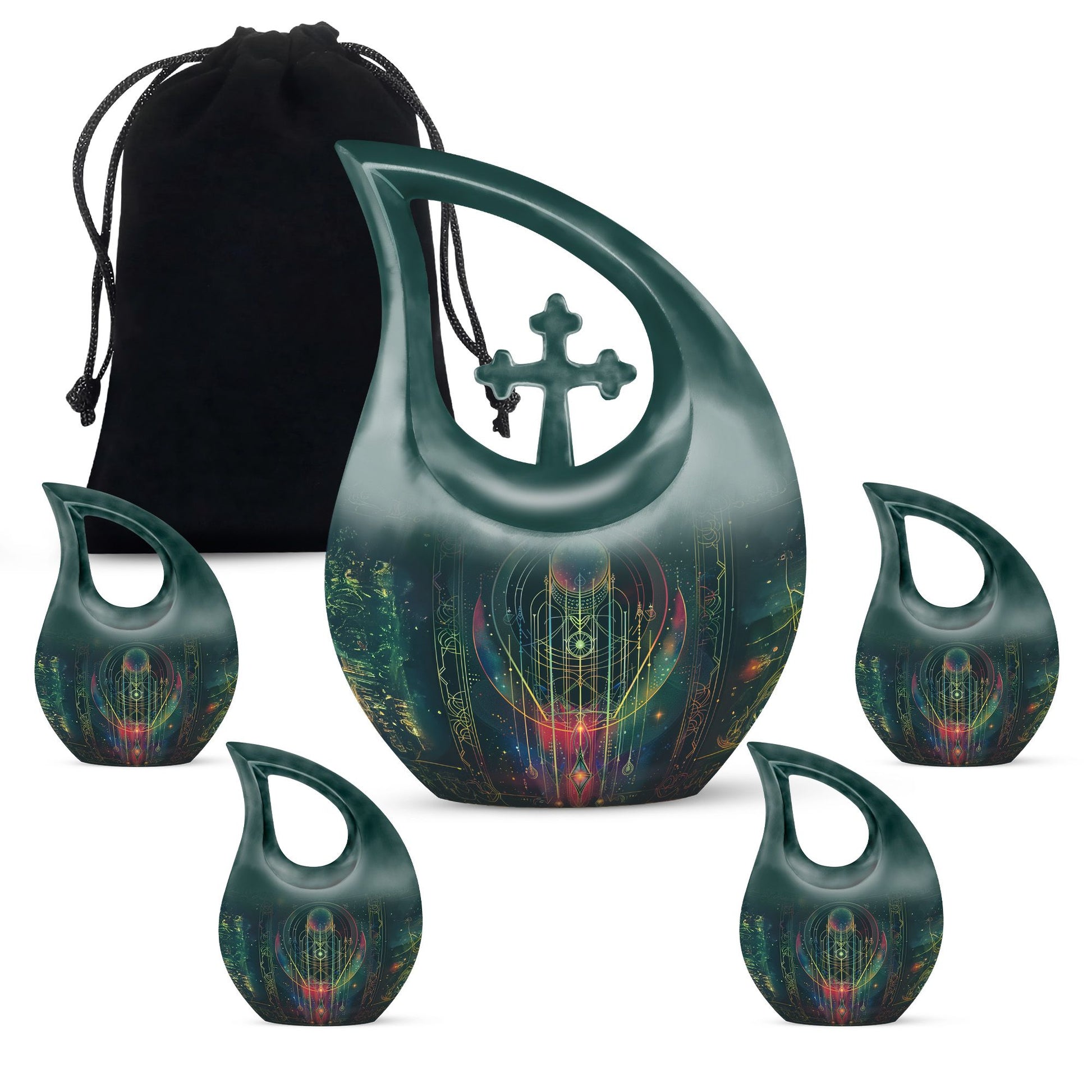 Zodiac Urns For Ashes - Cremation Urns For Human Ashes Adult Black