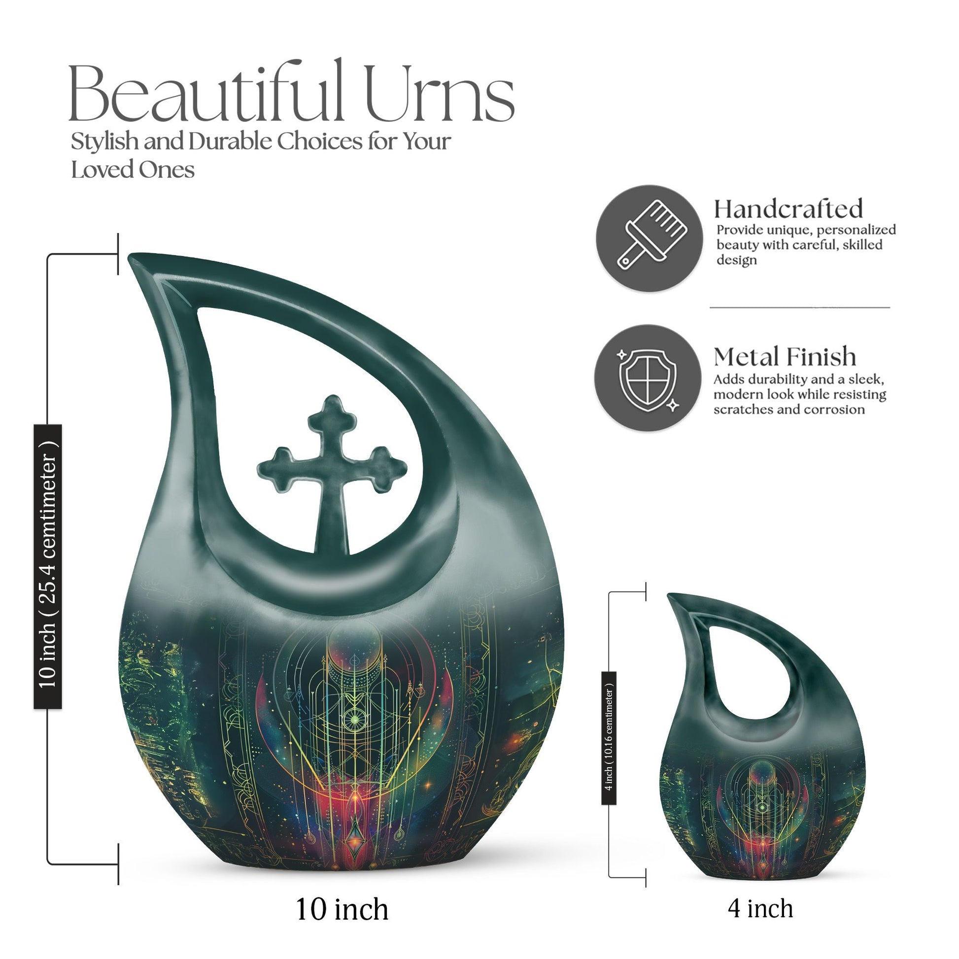 Zodiac Urns For Ashes - Cremation Urns For Human Ashes Adult Black