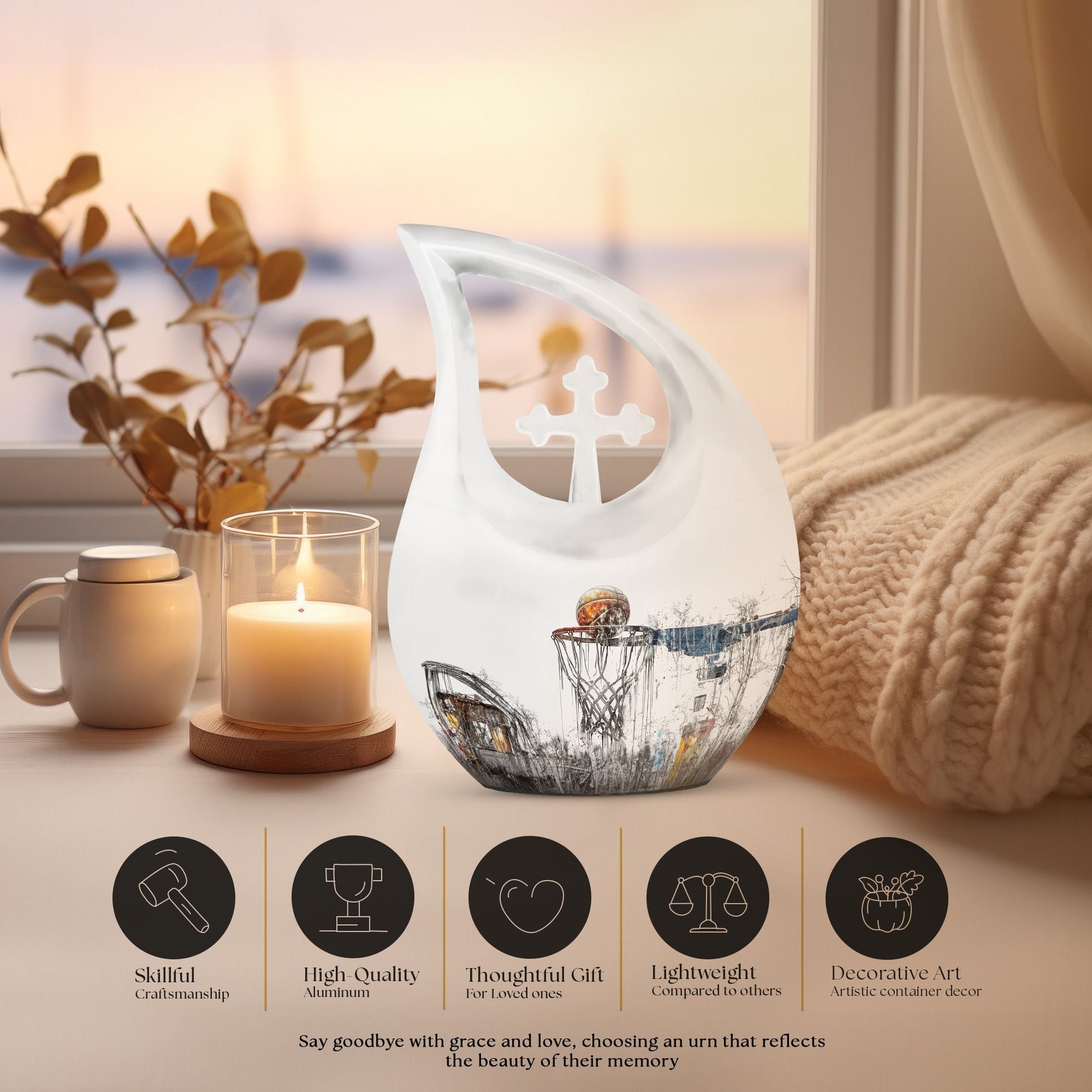 Basketball Urns For Ashes - Cremation Urns Adult Human