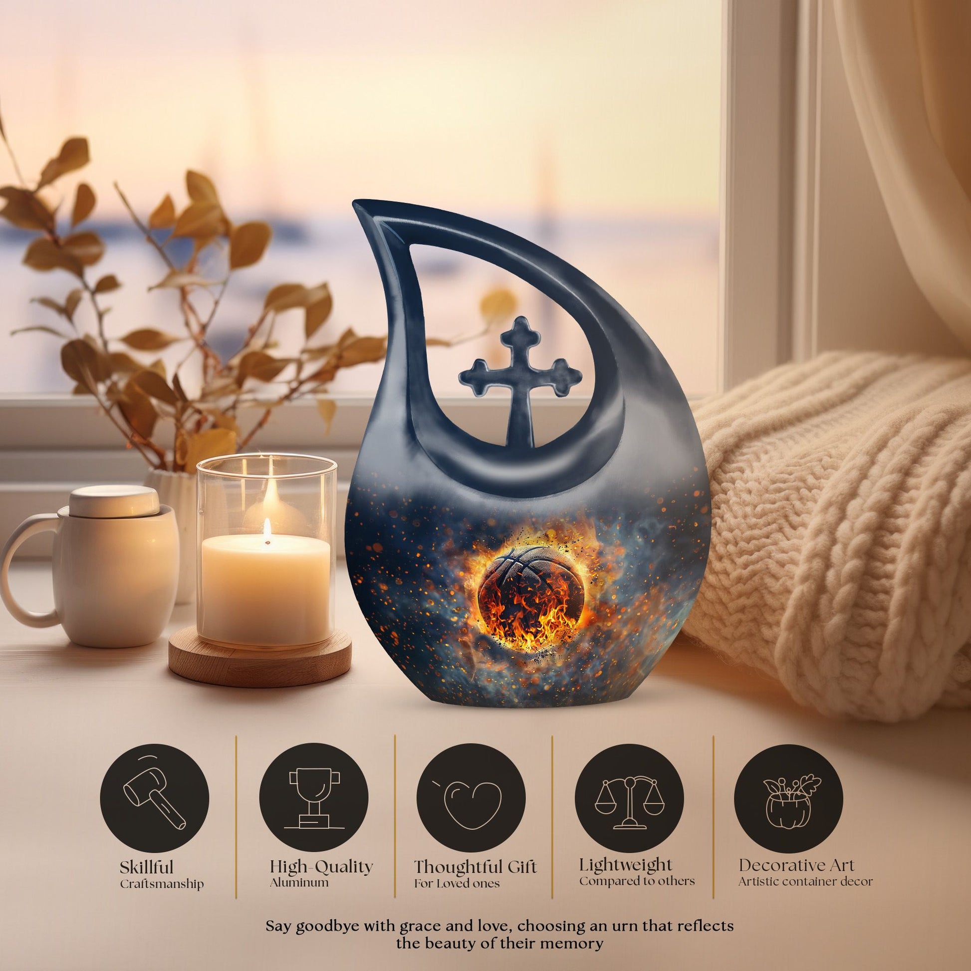 Basketball Urns For Ashes - Cremation Urn For Humans