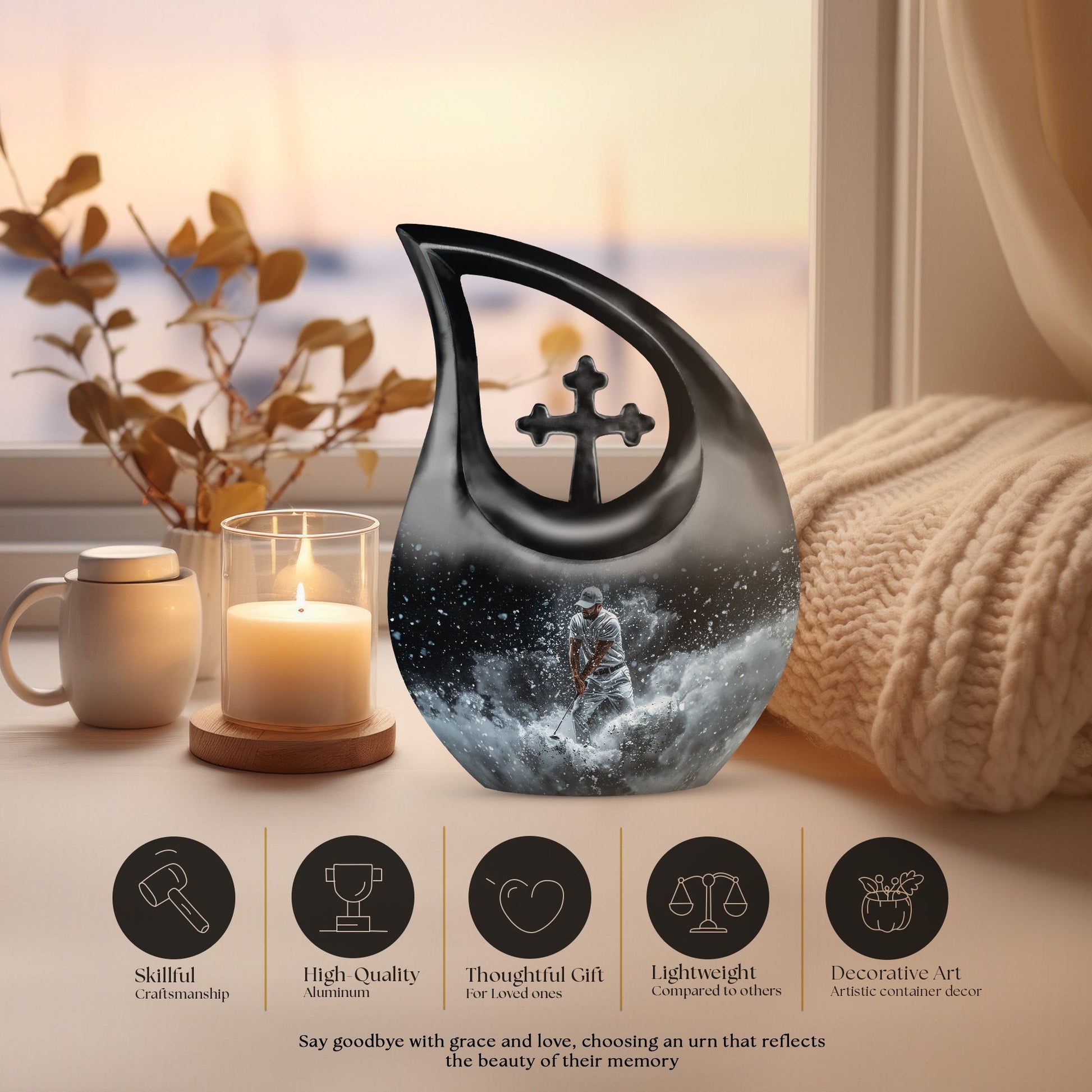 Golf Urns For Ashes - Urn Adult Cremation