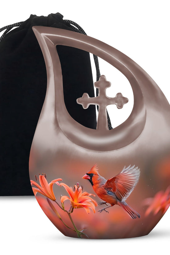 Cardinal Bird Urns For Ashes - Cremation Urns Adult Women