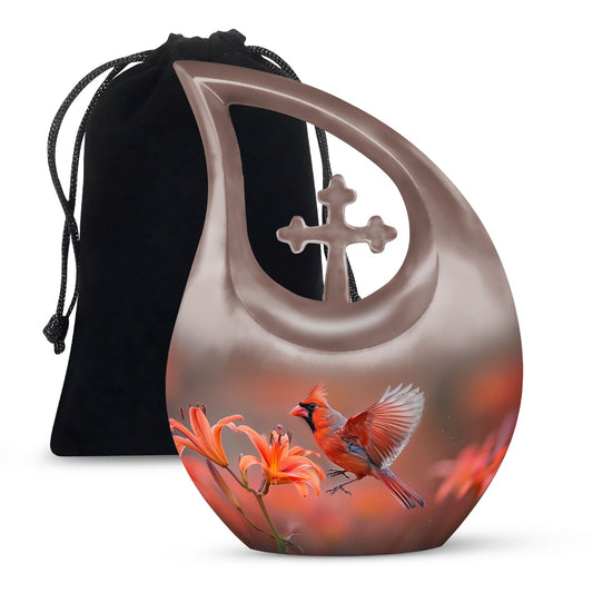 Cardinal Bird Urns For Ashes - Cremation Urns Adult Women