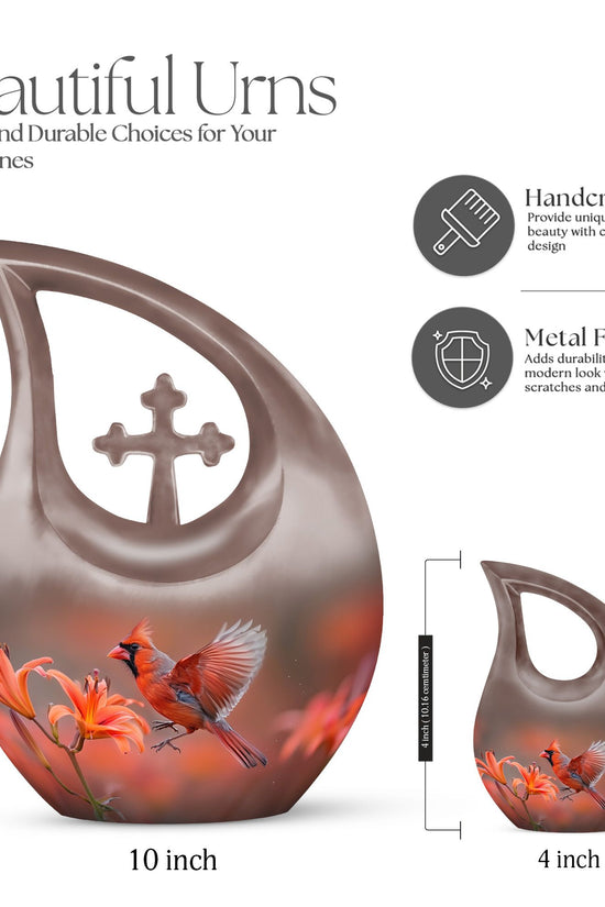 Cardinal Bird Urns For Ashes - Cremation Urns Adult Women