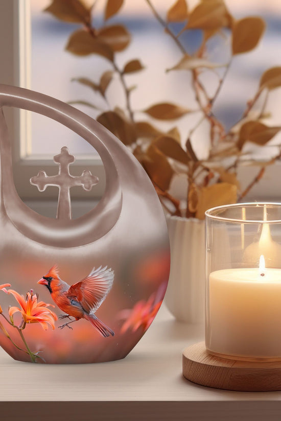 Cardinal Bird Urns For Ashes - Cremation Urns Adult Women