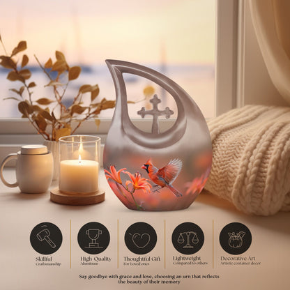 Cardinal Bird Urns For Ashes - Cremation Urns Adult Women