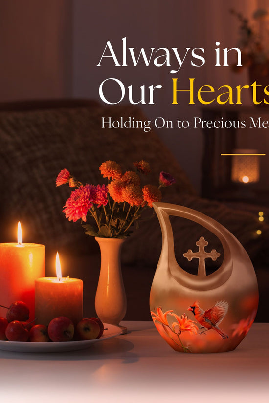 Cardinal Bird Urns For Ashes - Cremation Urns Adult Women