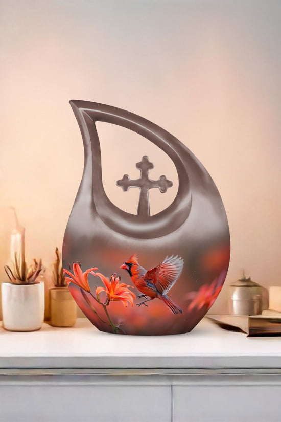 Cardinal Bird Urns For Ashes - Cremation Urns Adult Women