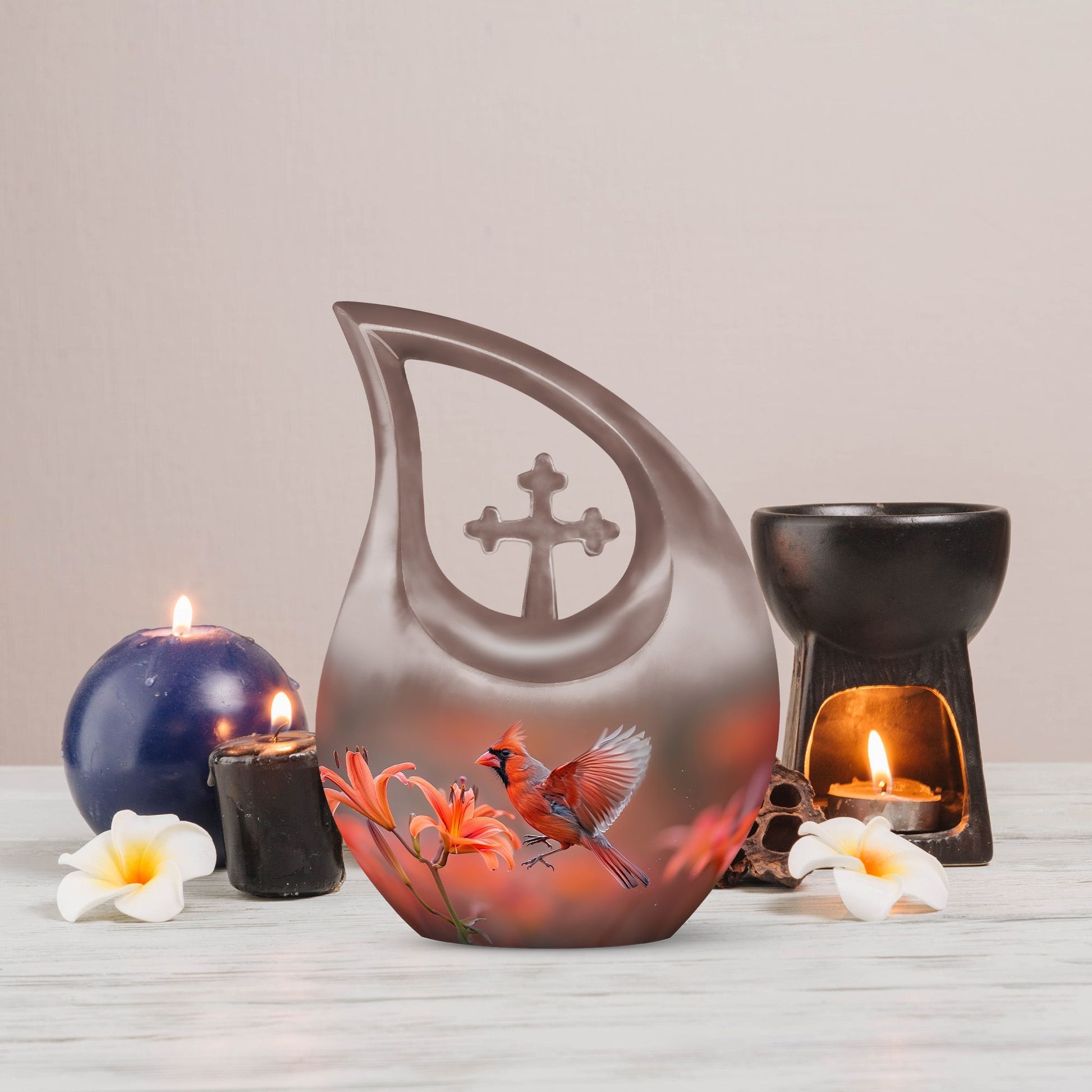 Cardinal Bird Urns For Ashes - Cremation Urns Adult Women