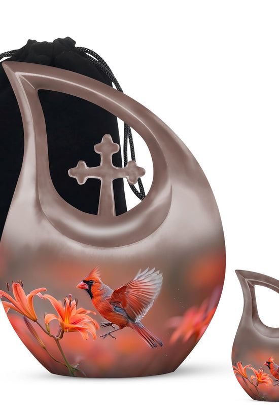 Cardinal Bird Urns For Ashes - Cremation Urns Adult Women
