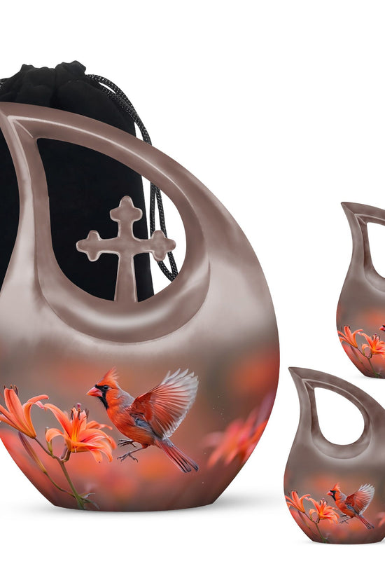 Cardinal Bird Urns For Ashes - Cremation Urns Adult Women