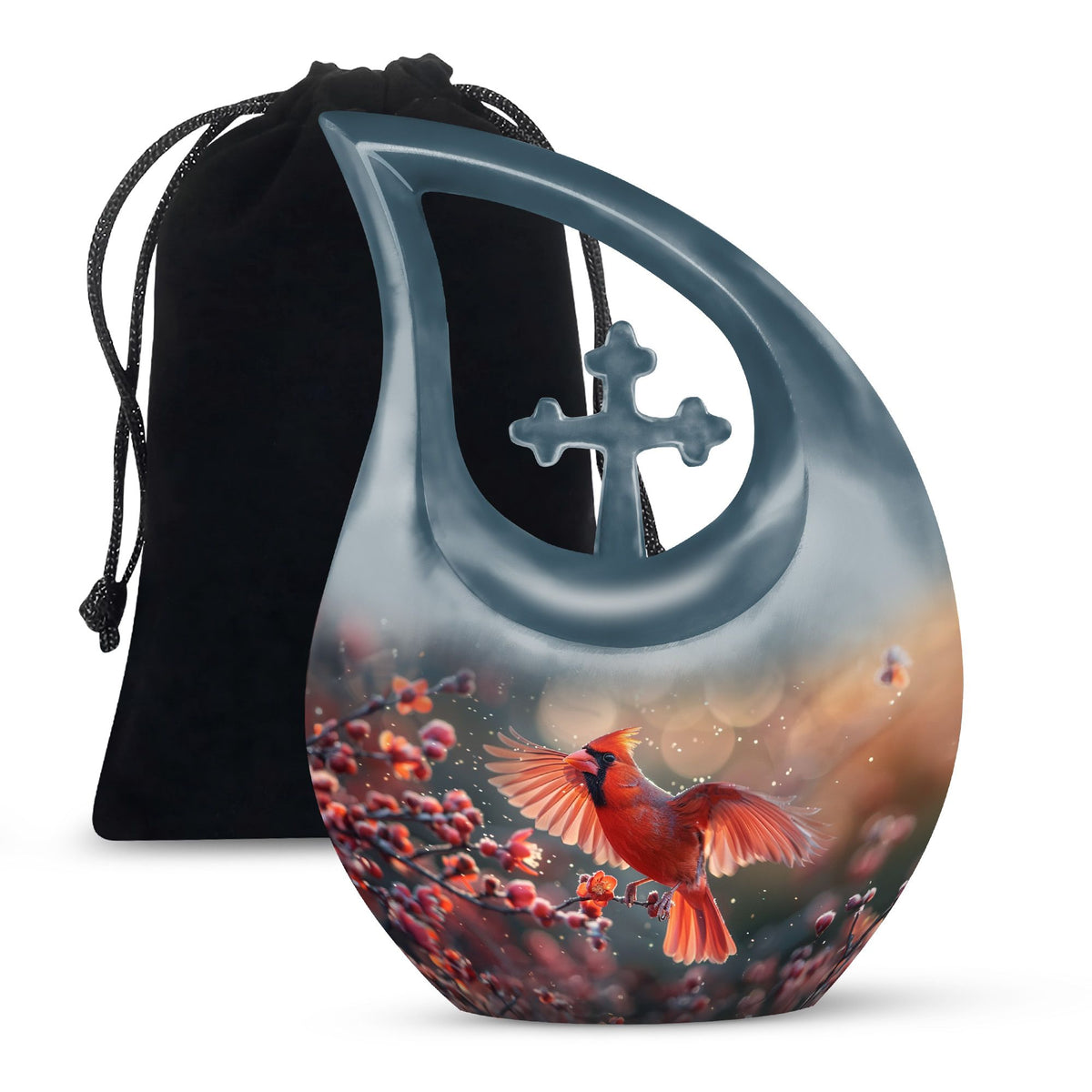 Cardinal Bird Urns For Ashes - Cremation Keepsakes Ashes