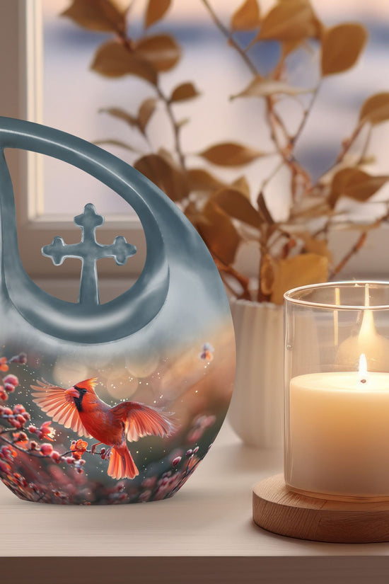 Cardinal Bird Urns For Ashes - Cremation Keepsakes Ashes