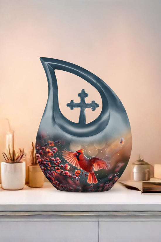 Cardinal Bird Urns For Ashes - Cremation Keepsakes Ashes