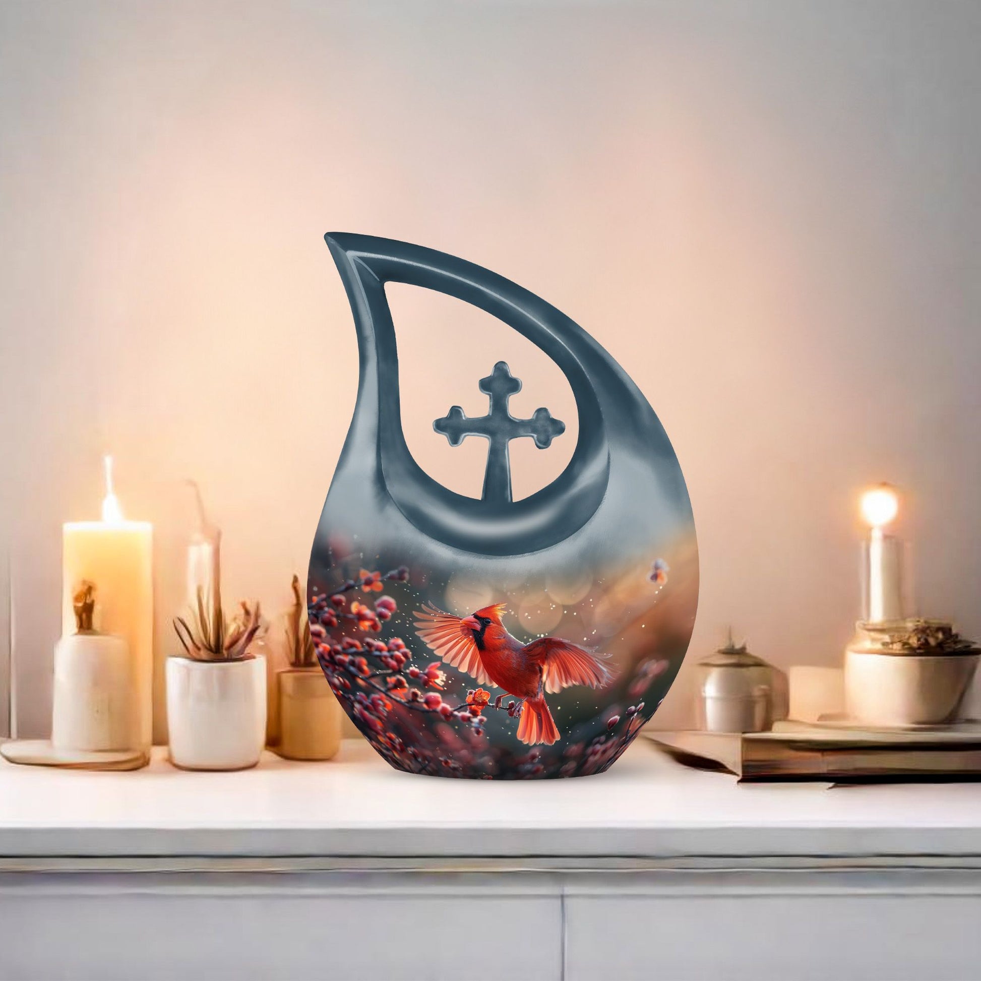 Cardinal Bird Urns For Ashes - Cremation Keepsakes Ashes