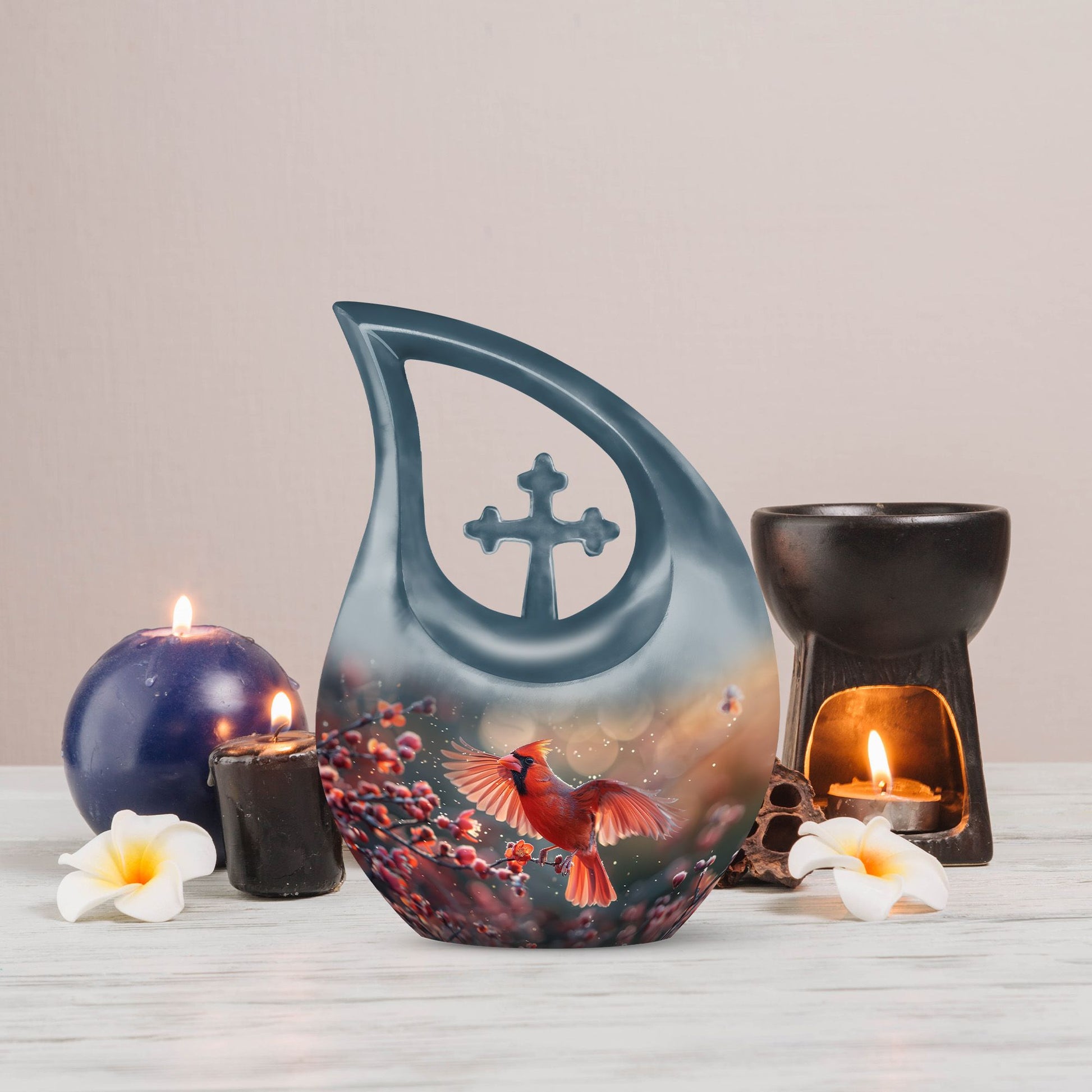 Cardinal Bird Urns For Ashes - Cremation Keepsakes Ashes