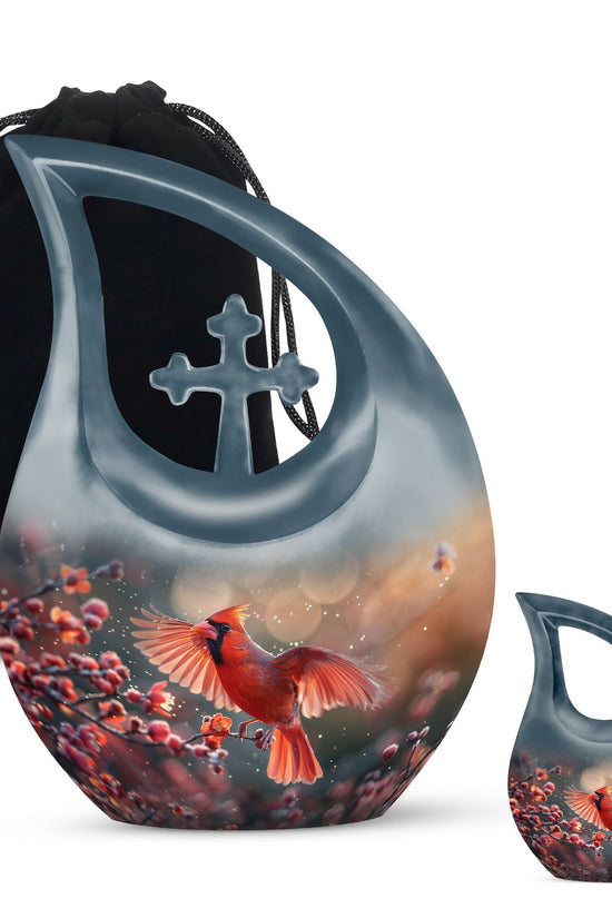 Cardinal Bird Urns For Ashes - Cremation Keepsakes Ashes