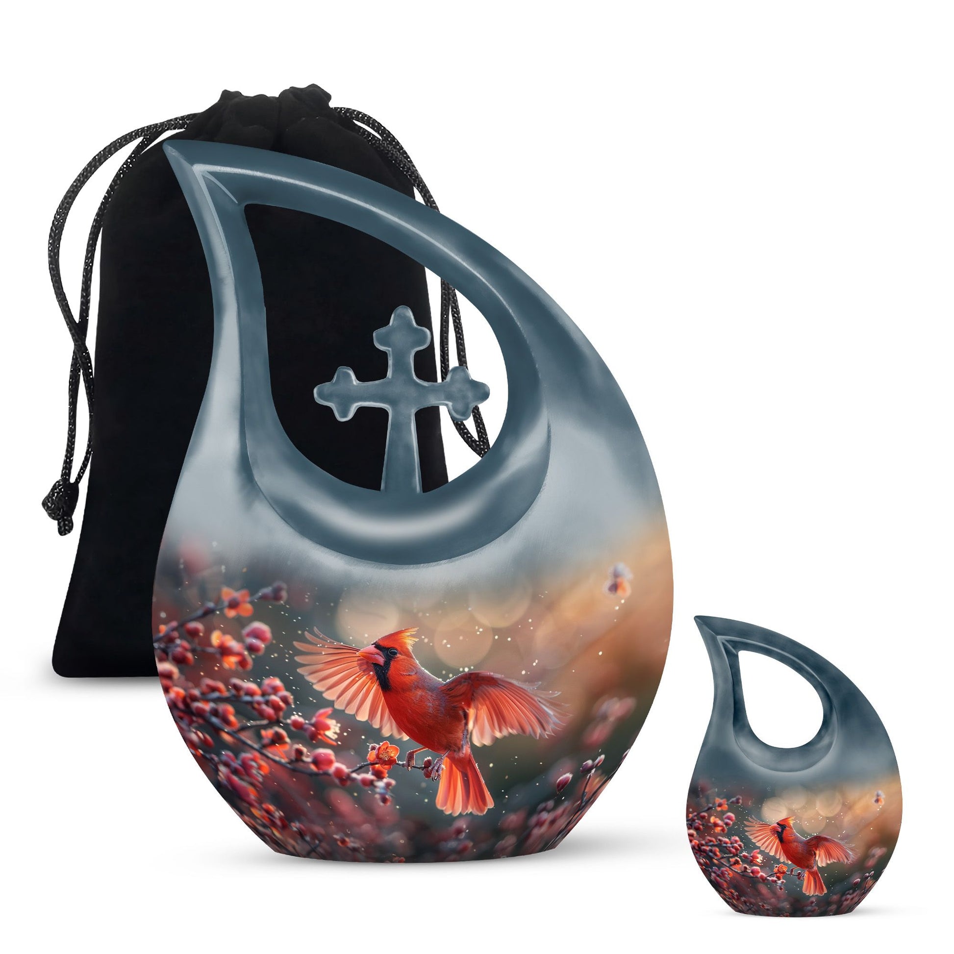 Cardinal Bird Urns For Ashes - Cremation Keepsakes Ashes