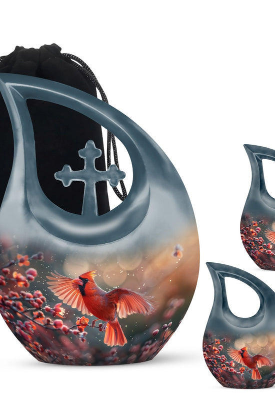 Cardinal Bird Urns For Ashes - Cremation Keepsakes Ashes