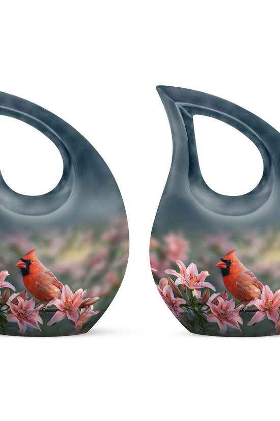 Cardinal Bird Urns For Ashes - Human Cremation Urns Adult