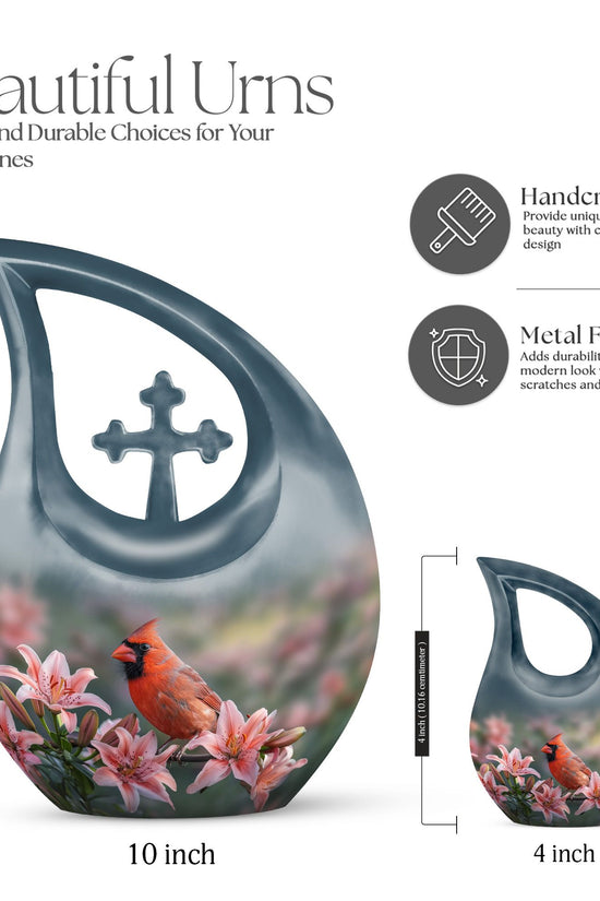 Cardinal Bird Urns For Ashes - Human Cremation Urns Adult