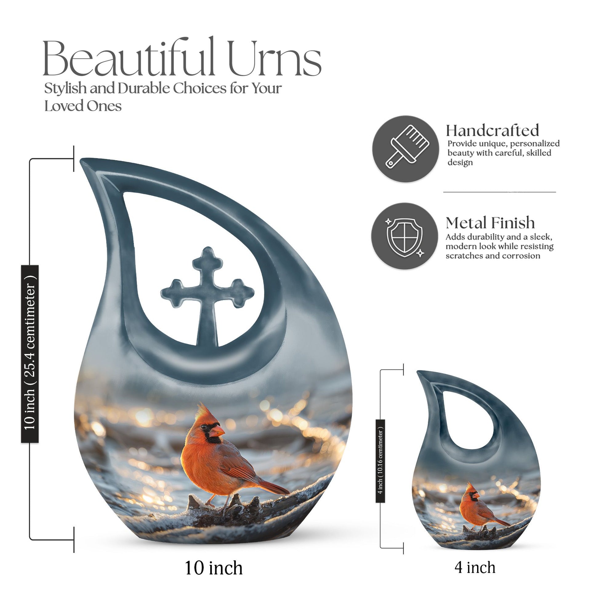 Cardinal Bird Urns For Ashes - Cremation Urns Adults