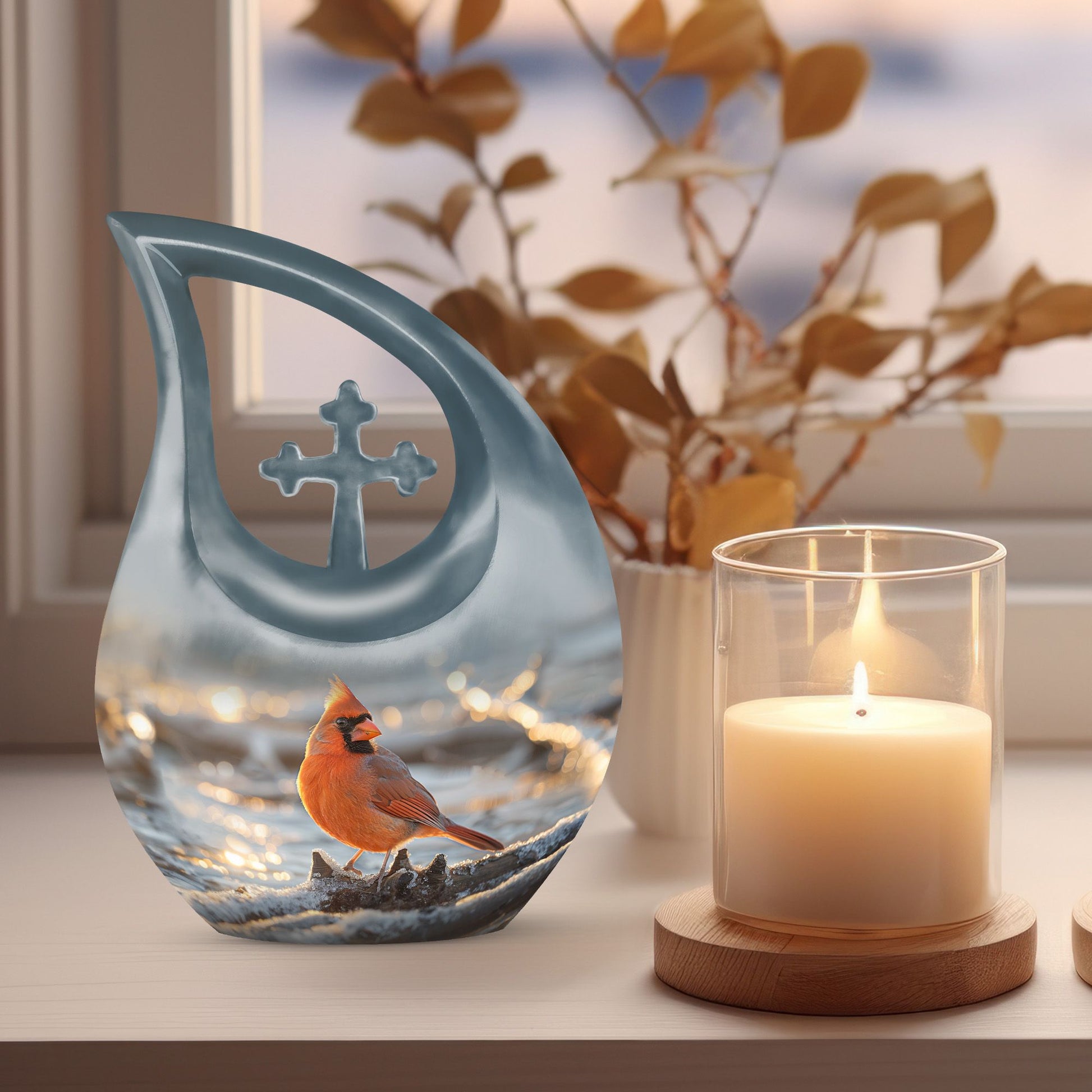Cardinal Bird Urns For Ashes - Cremation Urns Adults
