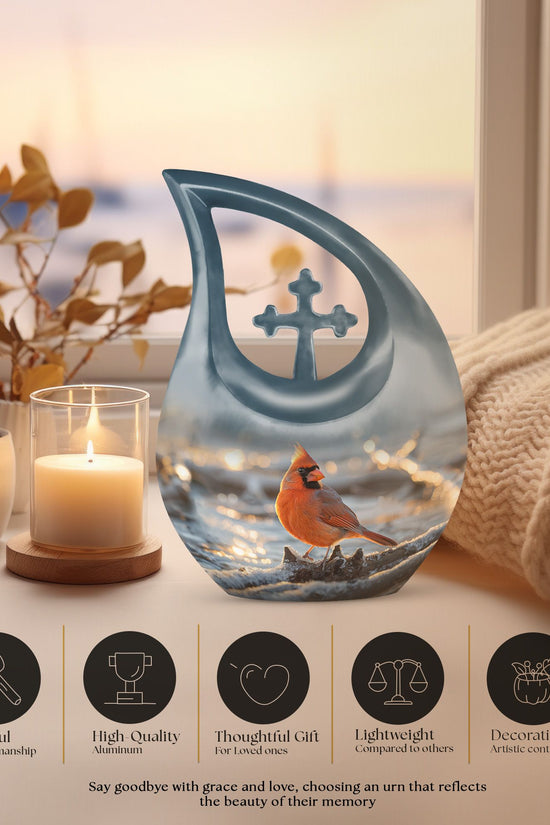 Cardinal Bird Urns For Ashes - Cremation Urns Adults