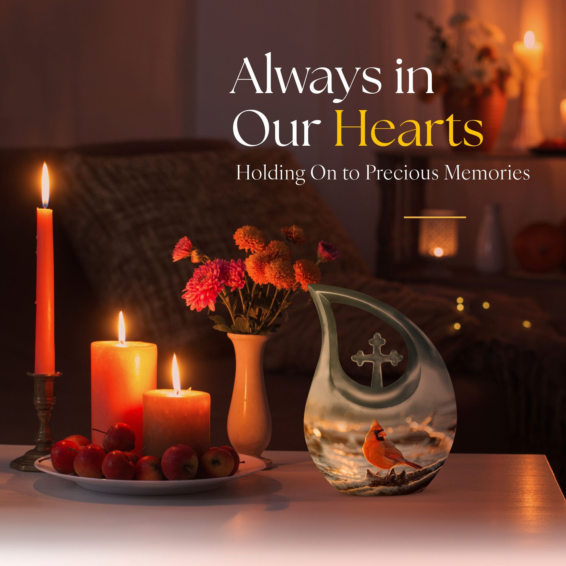Cardinal Bird Urns For Ashes - Cremation Urns Adults