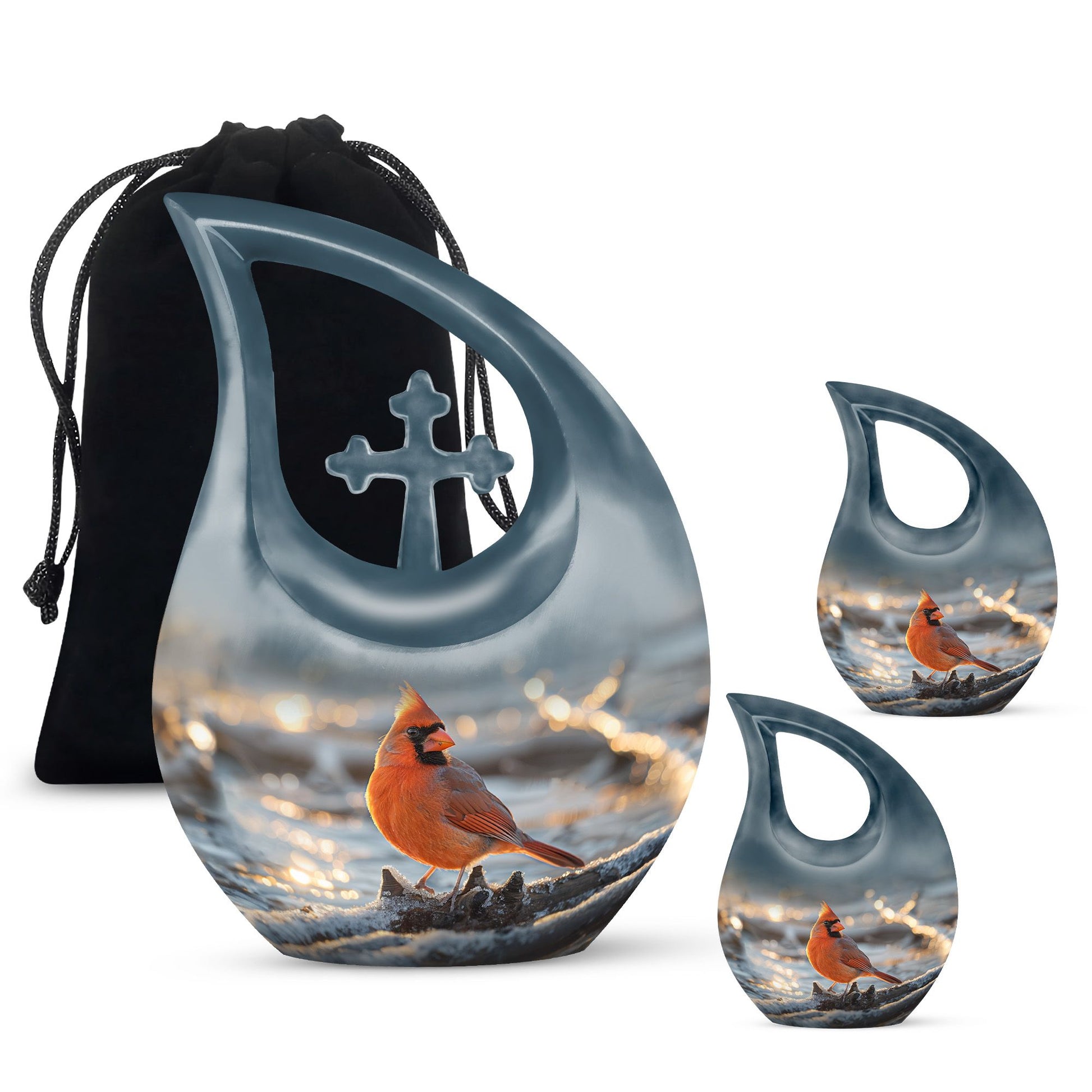 Cardinal Bird Urns For Ashes - Cremation Urns Adults