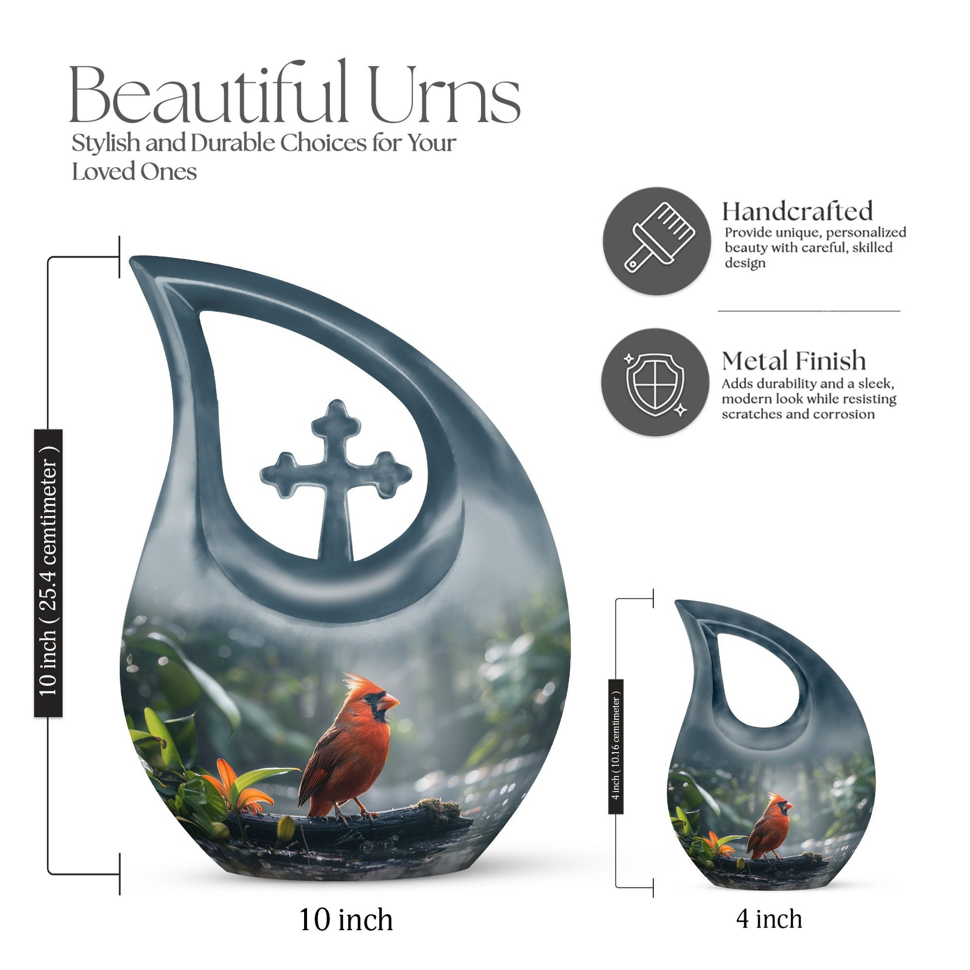 Cardinal Bird Urns For Ashes - Cremation Urns Ashes