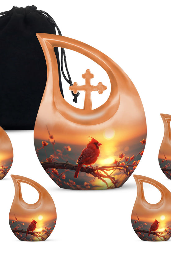 Cardinal Bird Urns For Ashes - Urn For Cremations