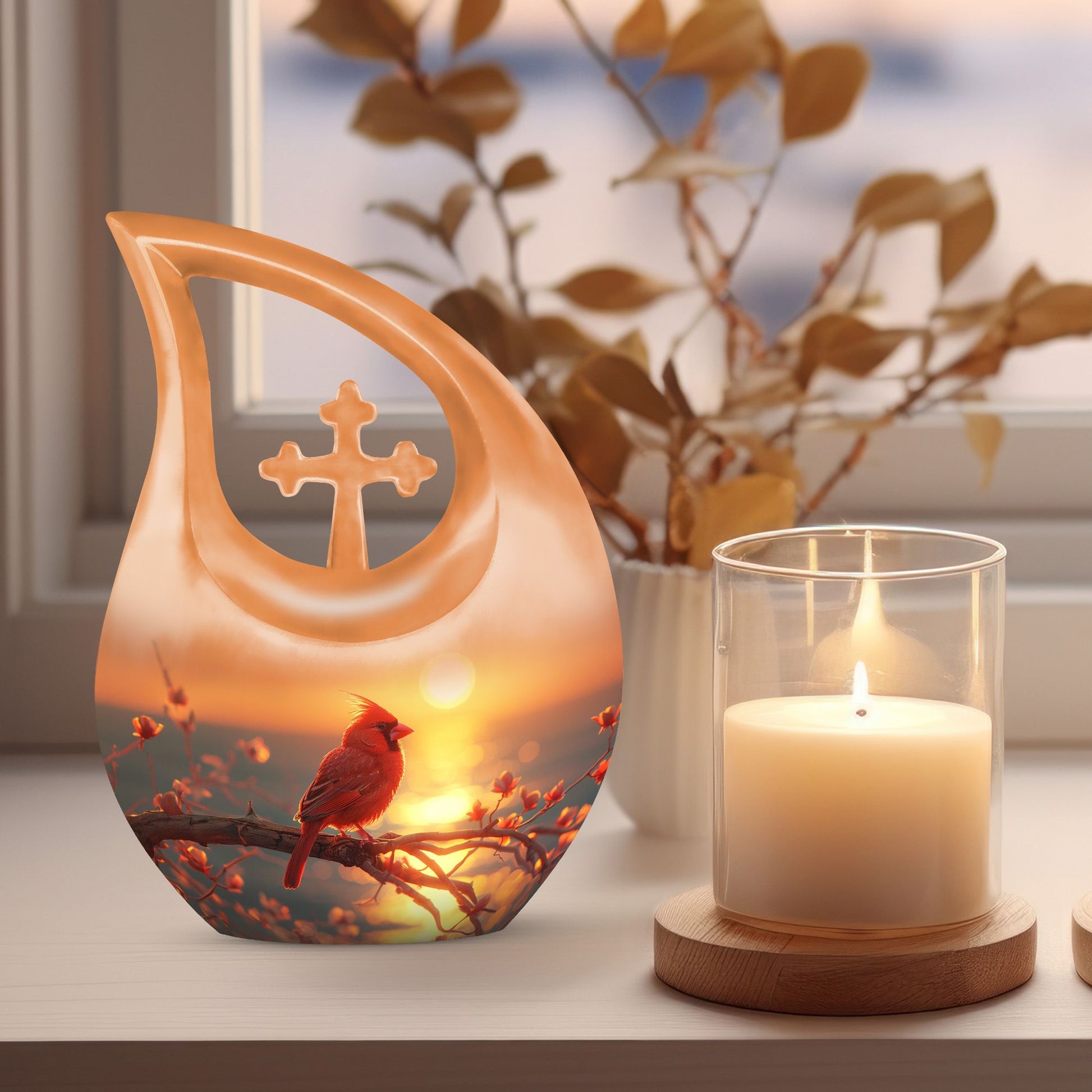 Cardinal Bird Urns For Ashes - Urn For Cremations