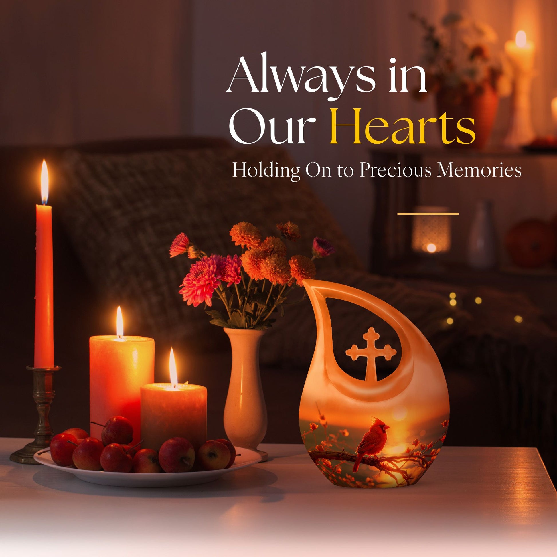 Cardinal Bird Urns For Ashes - Urn For Cremations