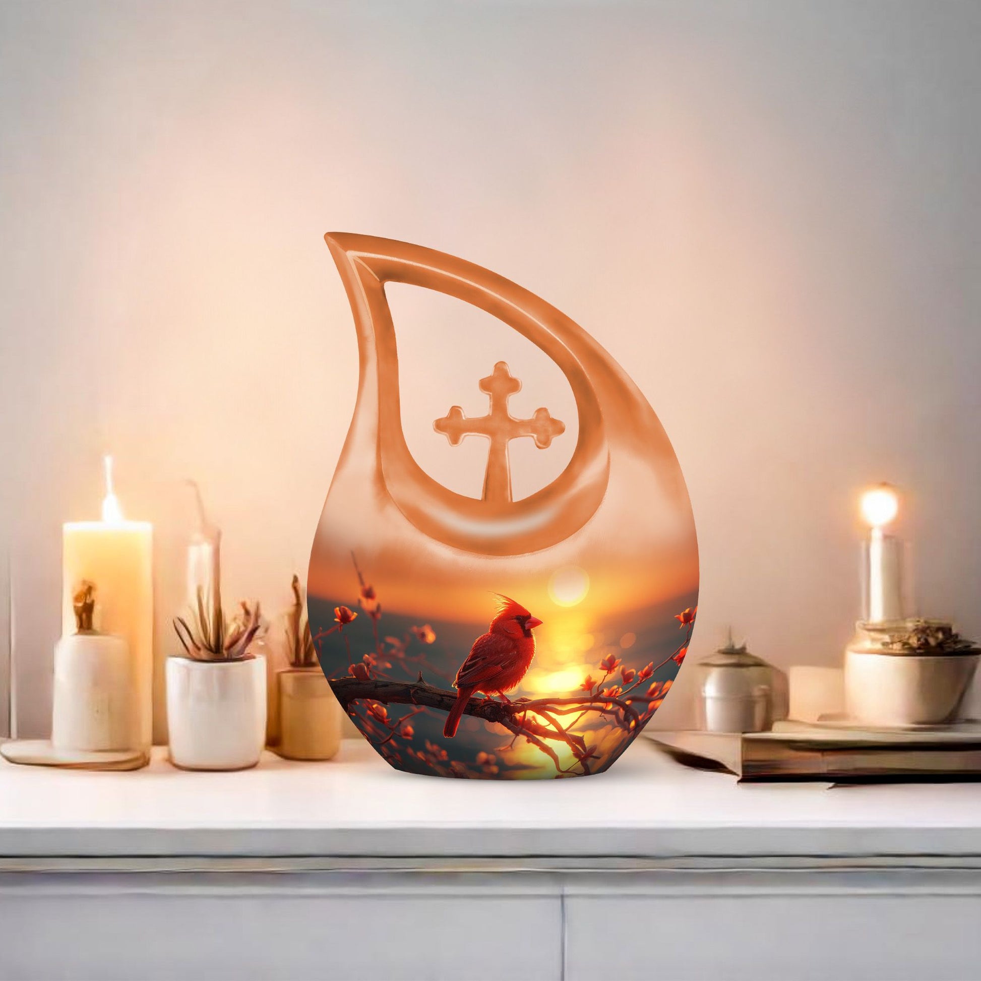 Cardinal Bird Urns For Ashes - Urn For Cremations