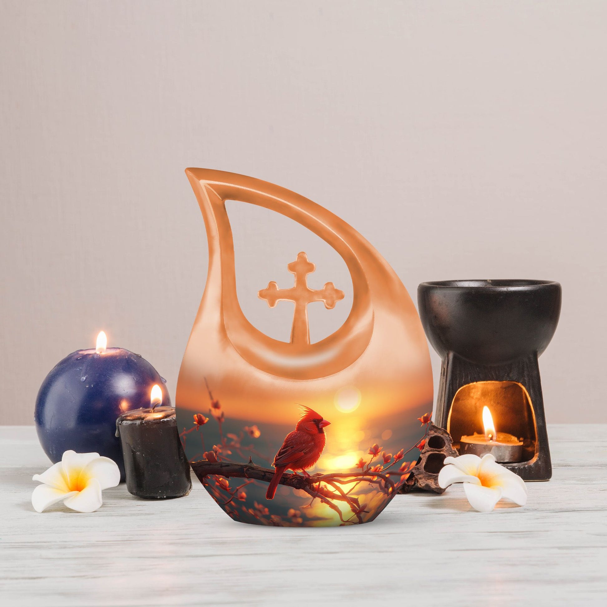 Cardinal Bird Urns For Ashes - Urn For Cremations