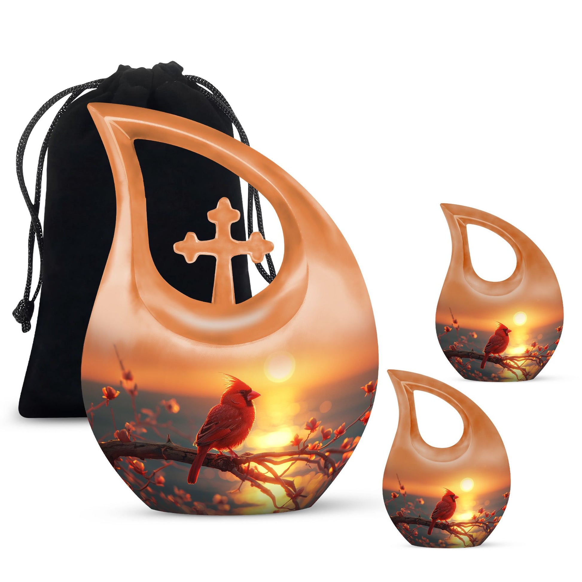 Cardinal Bird Urns For Ashes - Urn For Cremations