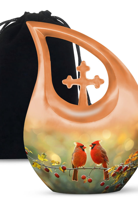 Cardinal Bird Urns For Ashes - Cremation Urns Small
