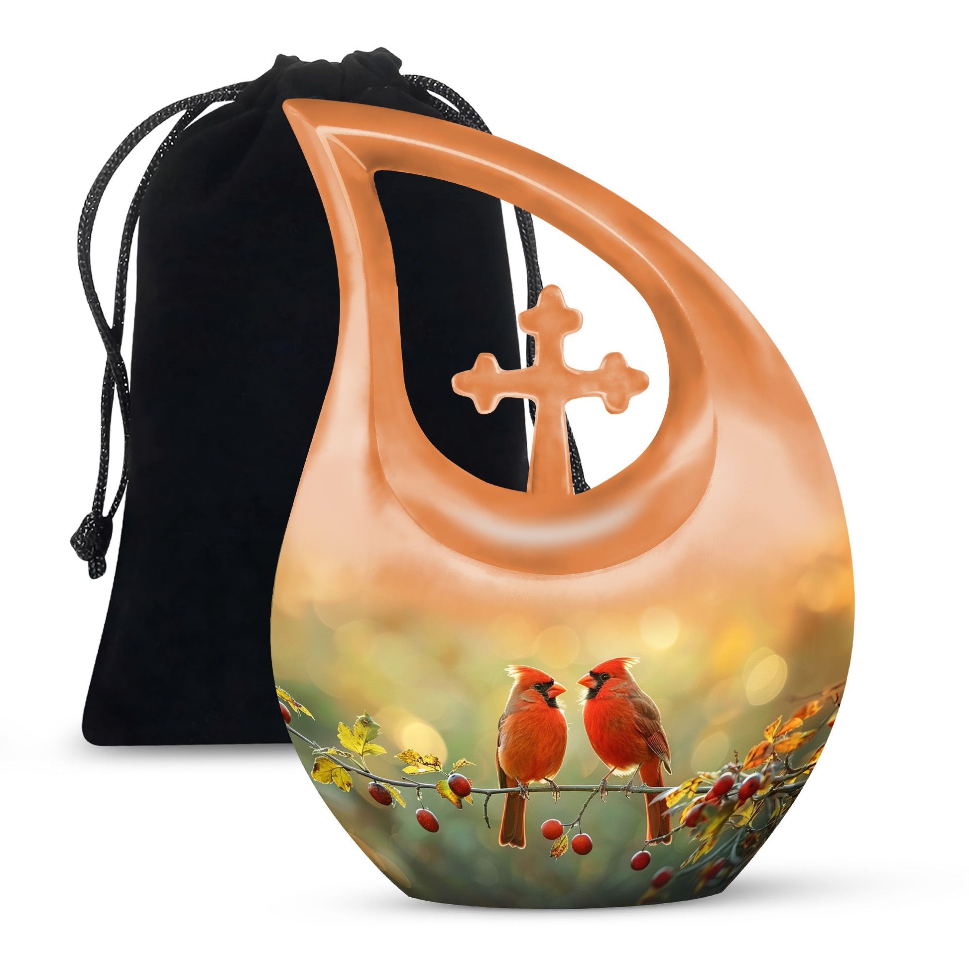 Cardinal Bird Urns For Ashes - Cremation Urns Small
